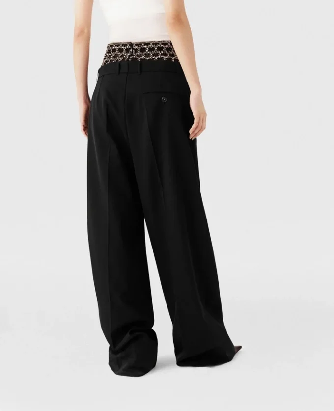 Crystal Cage Low-Rise Pants Crystal Cage Low-Rise Pants