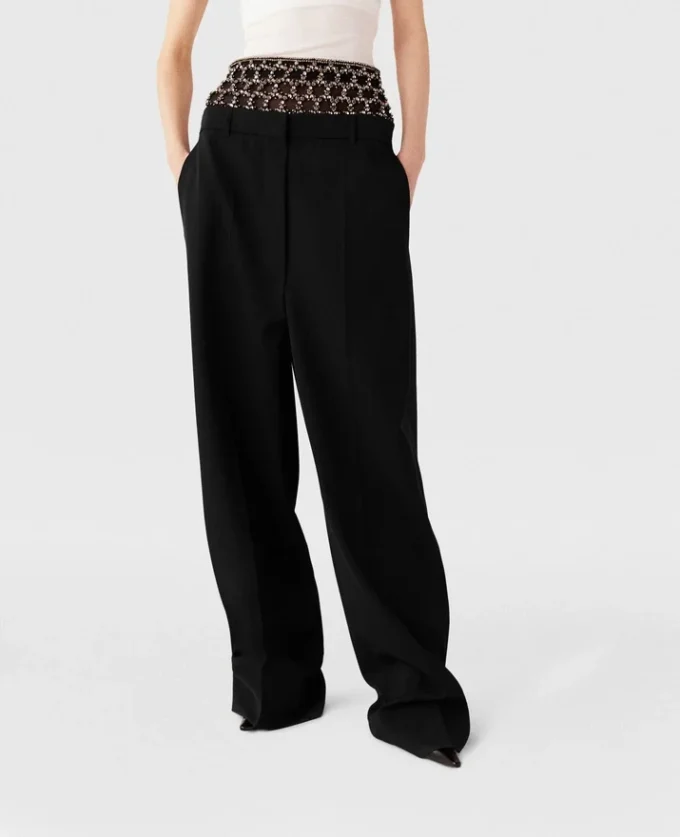 Crystal Cage Low-Rise Pants Crystal Cage Low-Rise Pants