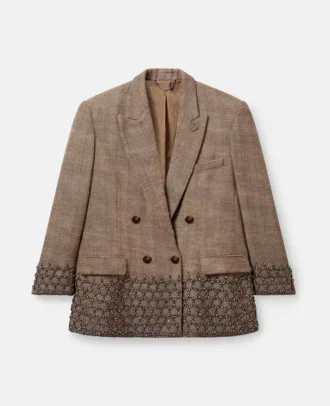 Crystal Cage Oversized Blazer