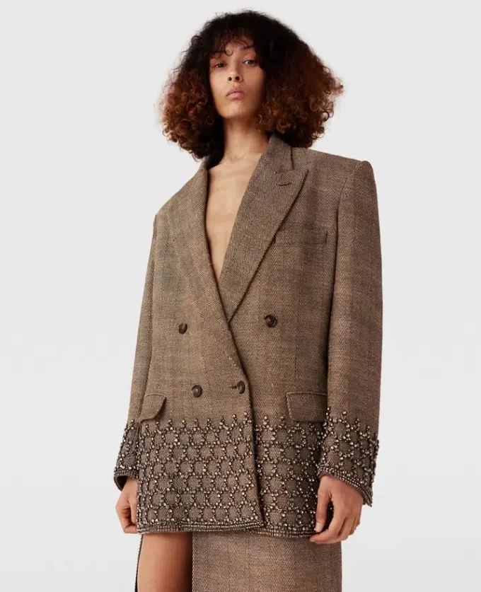 Crystal Cage Oversized Blazer Crystal Cage Oversized Blazer