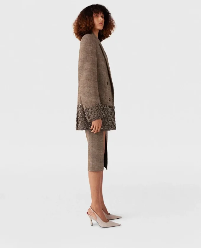 Crystal Cage Oversized Blazer Crystal Cage Oversized Blazer