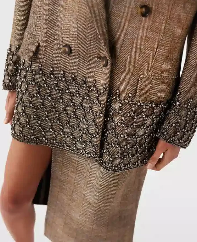 Crystal Cage Oversized Blazer Crystal Cage Oversized Blazer