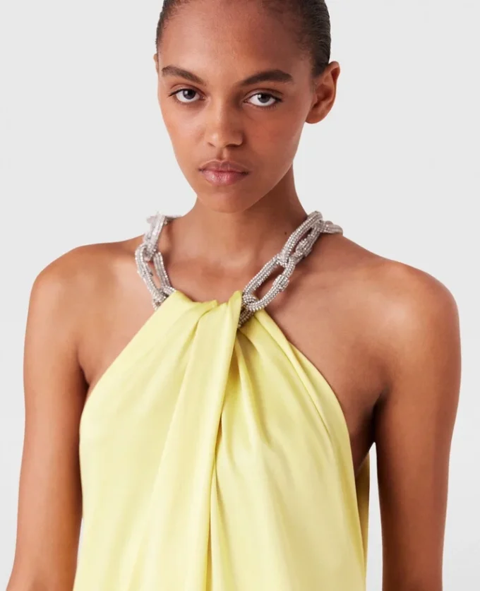 Crystal Chain Halterneck Dress Crystal Chain Halterneck Dress