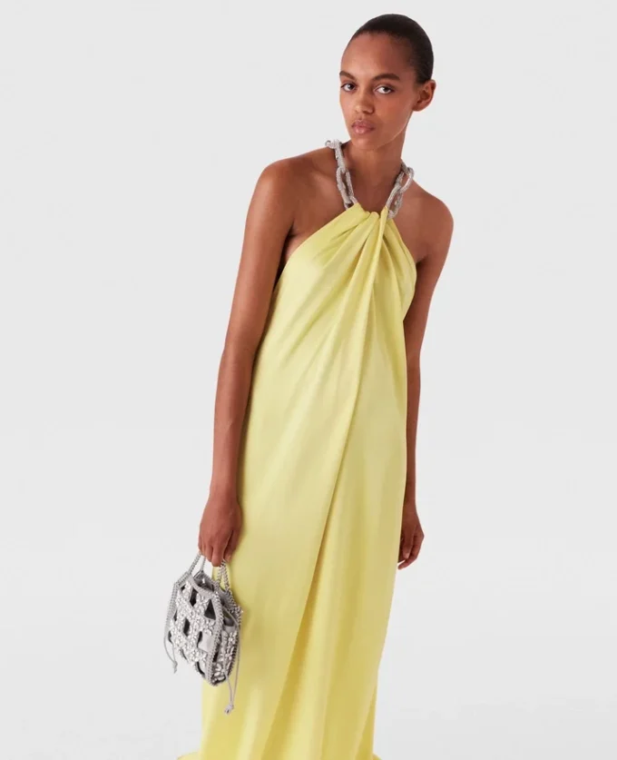 Crystal Chain Halterneck Dress Crystal Chain Halterneck Dress