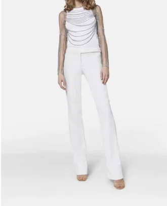 Crystal Chain Sleeve Top