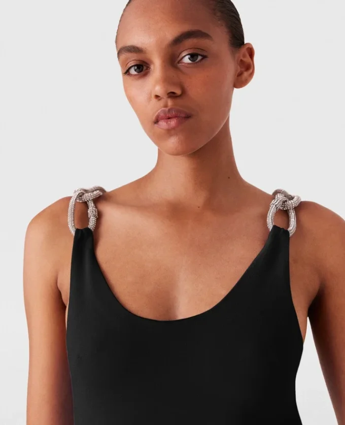 Crystal Chain Straps Dress Crystal Chain Straps Dress