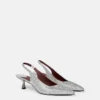 Crystal-Embellished Kitten Heel Slingbacks Crystal-Embellished Kitten Heel Slingbacks