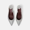 Crystal-Embellished Kitten Heel Slingbacks Crystal-Embellished Kitten Heel Slingbacks