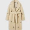 Crystal-Embellished Plush Teddy Coat Crystal-Embellished Plush Teddy Coat