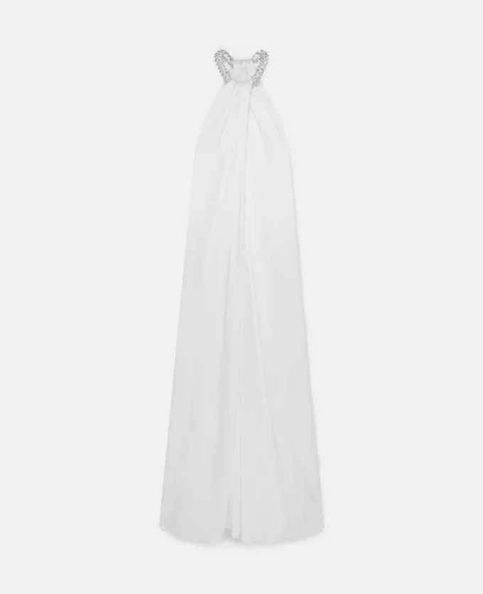 Crystal Halterneck Satin Maxi Dress Crystal Halterneck Satin Maxi Dress