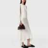 Curved Hem Satin Midi Skirt Curved Hem Satin Midi Skirt
