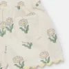 Daisies Elasticated Scalloped-Trim Shorts Daisies Elasticated Scalloped-Trim Shorts