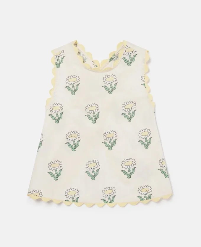 Daisies Sleeveless Scalloped-Trim Top Daisies Sleeveless Scalloped-Trim Top