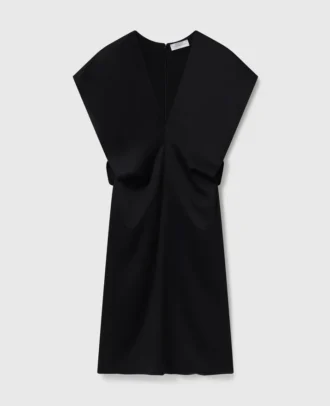 Deep V Cap Sleeved Midi Dress Deep V Cap Sleeved Midi Dress