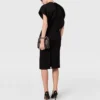 Deep V Cap Sleeved Midi Dress Deep V Cap Sleeved Midi Dress