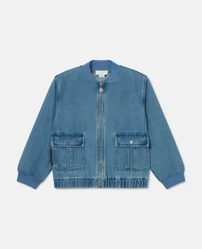 Denim Bomber Jacket Denim Bomber Jacket