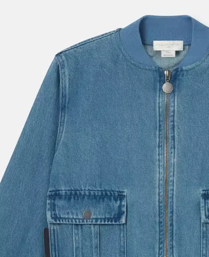 Denim Bomber Jacket Denim Bomber Jacket