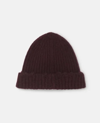 Distressed Ribbed Knit Beanie