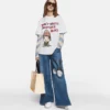 Don’t Waste Another Day Slogan Oversized T-Shirt Don’t Waste Another Day Slogan Oversized T-Shirt