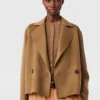 Double-Breasted Cropped Peacoat Jacket Double-Breasted Cropped Peacoat Jacket