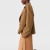 Double-Breasted Cropped Peacoat Jacket Double-Breasted Cropped Peacoat Jacket