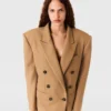 Double-Breasted Mid-Length Coat Double-Breasted Mid-Length Coat