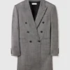 Double-Breasted Pinstripe Blazer Mini Dress Double-Breasted Pinstripe Blazer Mini Dress
