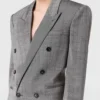 Double-Breasted Pinstripe Blazer Mini Dress Double-Breasted Pinstripe Blazer Mini Dress