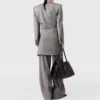 Double-Breasted Pinstripe Blazer Mini Dress Double-Breasted Pinstripe Blazer Mini Dress