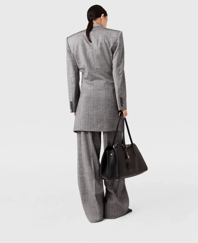 Double-Breasted Pinstripe Blazer Mini Dress Double-Breasted Pinstripe Blazer Mini Dress