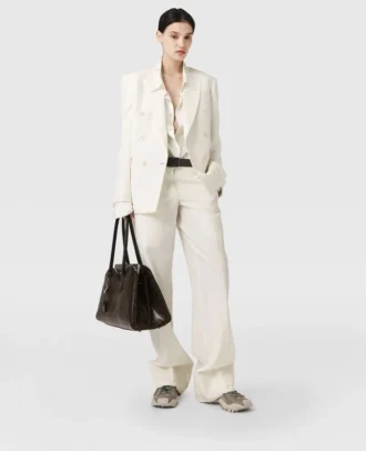 Pleated Straight-Leg Pants Pleated Straight-Leg Pants