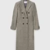 Double-Breasted Tweed Long Coat Double-Breasted Tweed Long Coat
