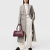 Double-Breasted Tweed Long Coat Double-Breasted Tweed Long Coat