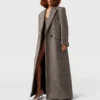 Double-Breasted Tweed Long Coat Double-Breasted Tweed Long Coat