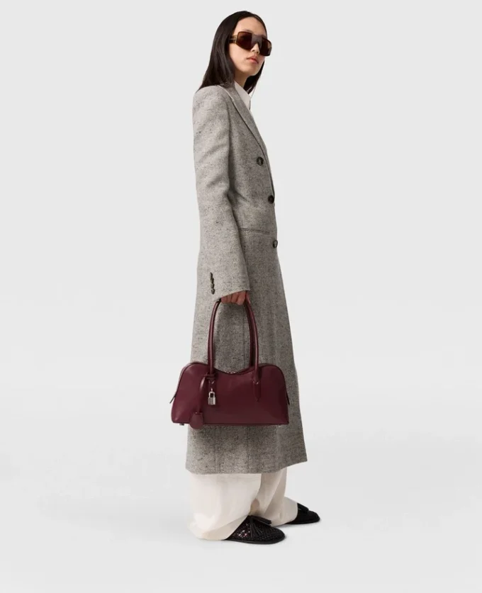 Double-Breasted Tweed Long Coat Double-Breasted Tweed Long Coat