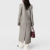 Double-Breasted Tweed Long Coat Double-Breasted Tweed Long Coat
