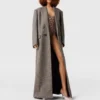 Double-Breasted Tweed Long Coat Double-Breasted Tweed Long Coat