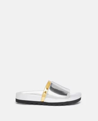 Double-Chromatic Slide-On Sandals