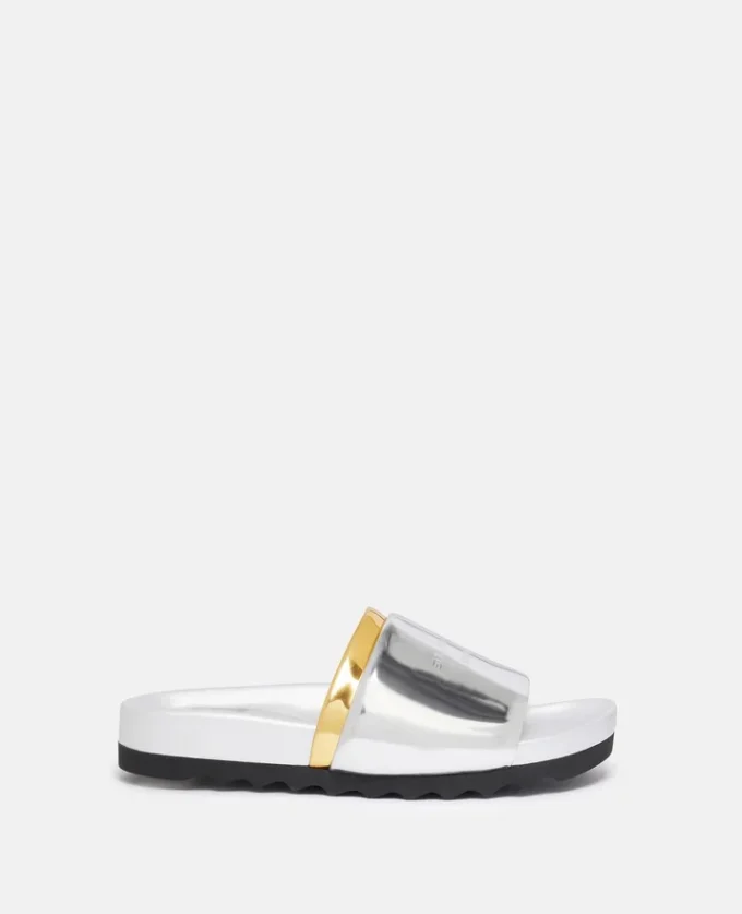 Double-Chromatic Slide-On Sandals Double-Chromatic Slide-On Sandals
