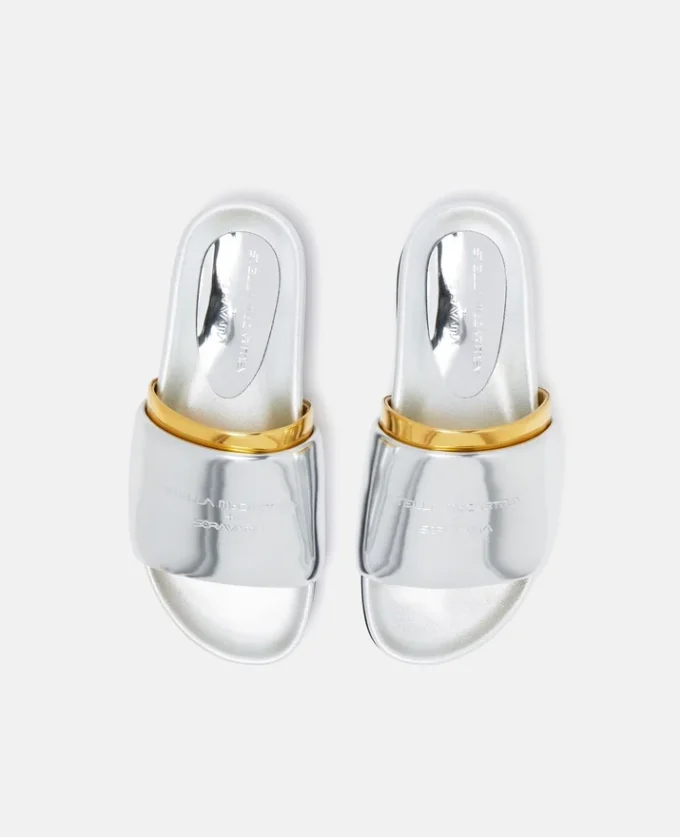 Double-Chromatic Slide-On Sandals Double-Chromatic Slide-On Sandals