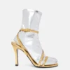Double-Chromatic Sock-Effect Heeled Boots Double-Chromatic Sock-Effect Heeled Boots