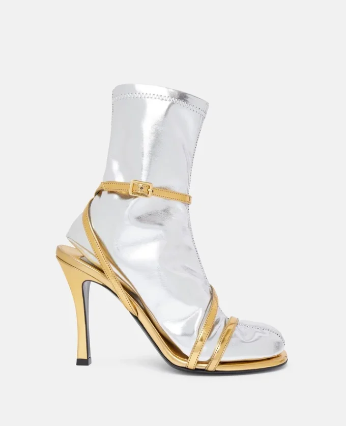 Double-Chromatic Sock-Effect Heeled Boots Double-Chromatic Sock-Effect Heeled Boots