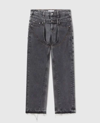 Double Waistband Chap Jeans