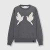 Dove Appliqué Crewneck Sweater Dove Appliqué Crewneck Sweater