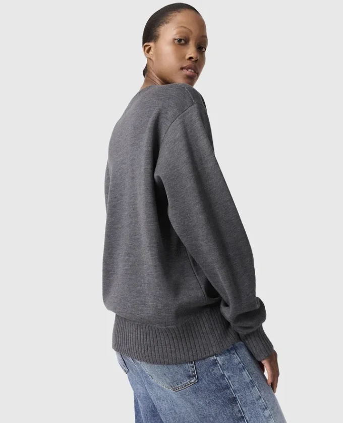 Dove Appliqué Crewneck Sweater Dove Appliqué Crewneck Sweater