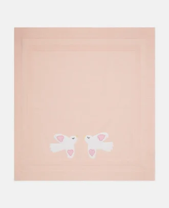 Dove Embroidered Blanket