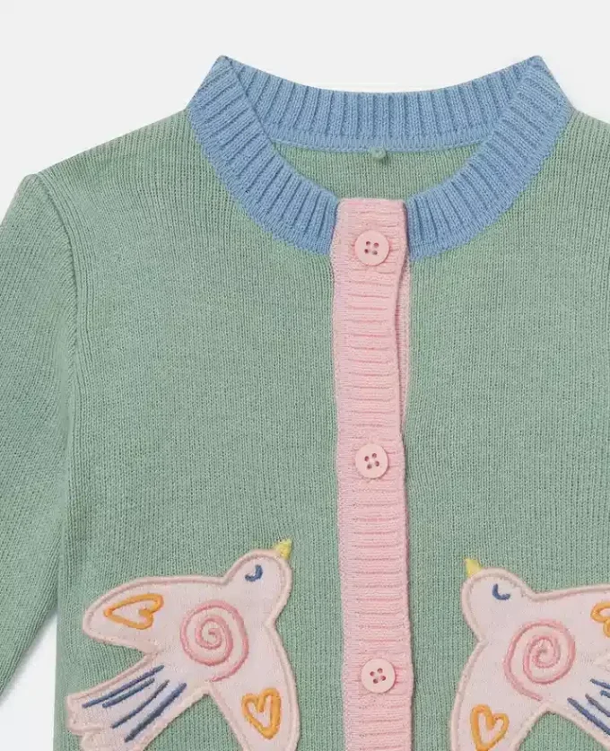 Dove Embroidered Cardigan Dove Embroidered Cardigan