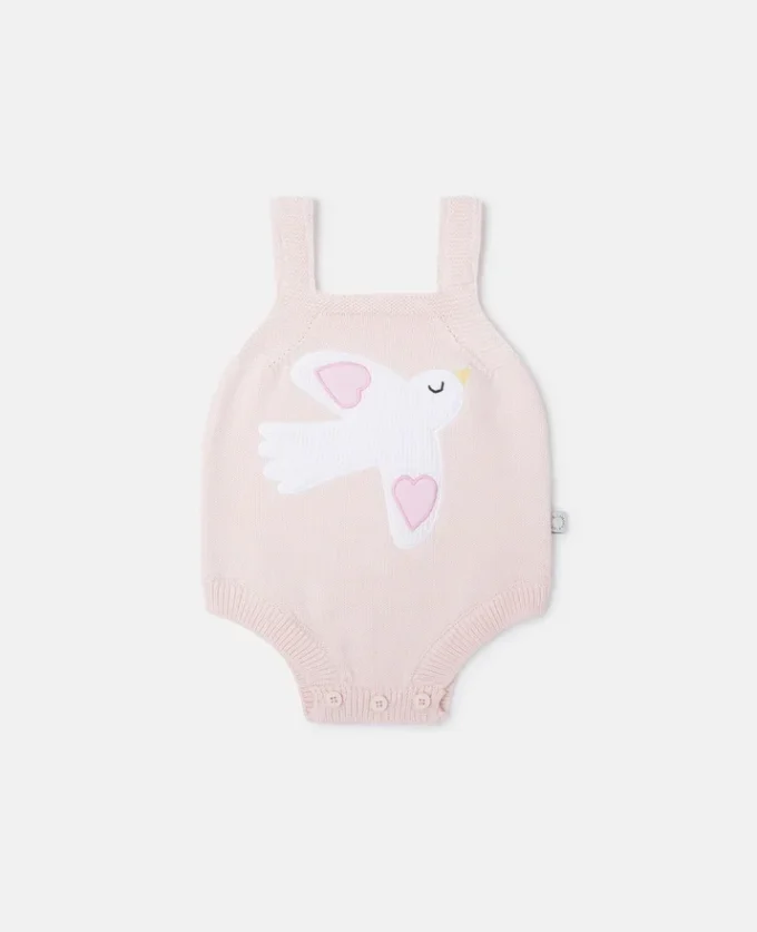 Dove Embroidered Sleeveless Romper Dove Embroidered Sleeveless Romper