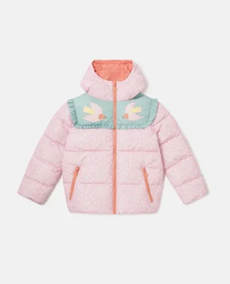 Dove Graphic Hooded Puffer Coat