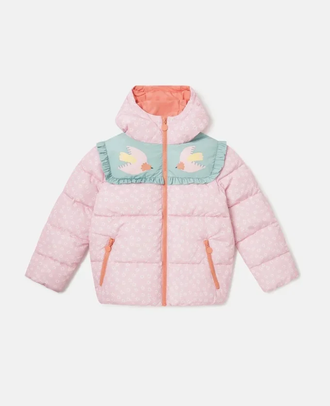 Dove Graphic Hooded Puffer Coat Dove Graphic Hooded Puffer Coat